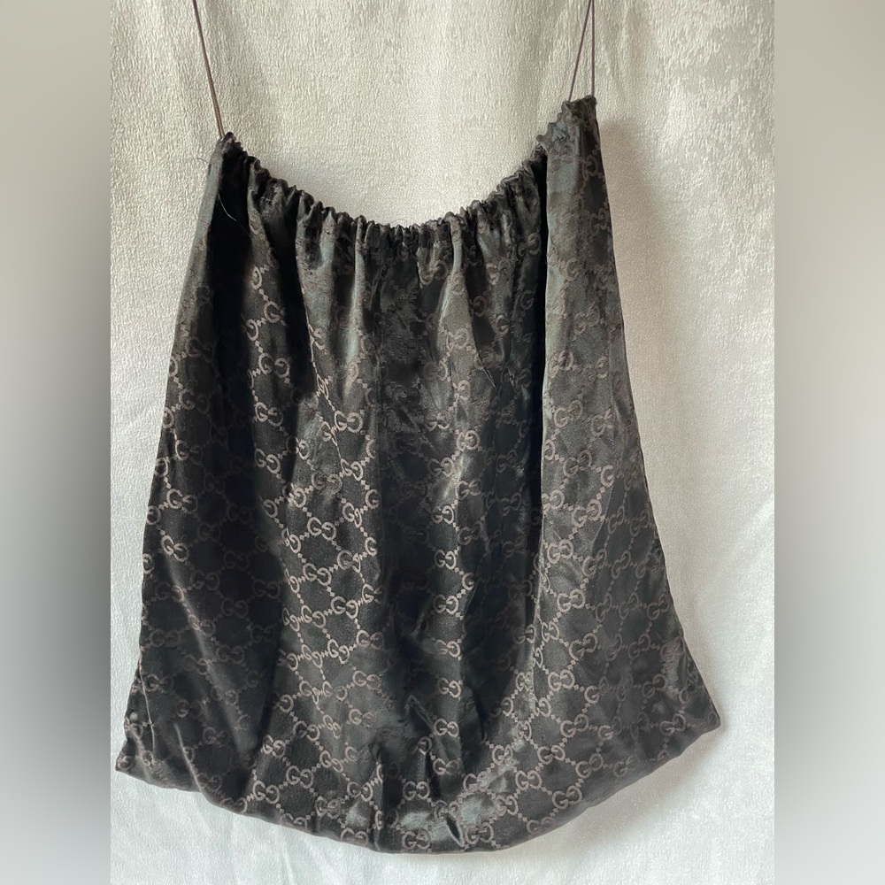 Gucci Dark Gray Monogram Tote dust bag